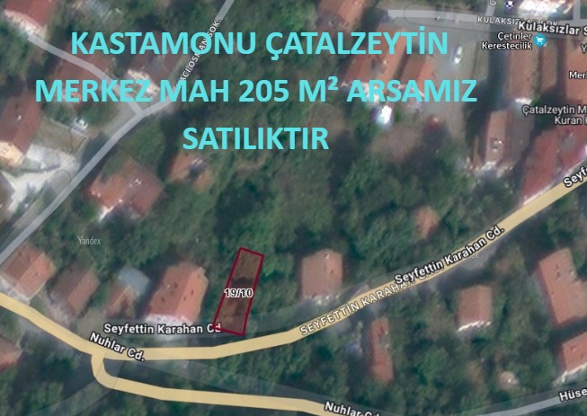 KASTAMONU ÇATALZEYTİN MERKEZ MAH 205 M² ARSAMIZ SATILIKTIR - KASTAMONU ÇATALZEYTİN fotoğraf 6